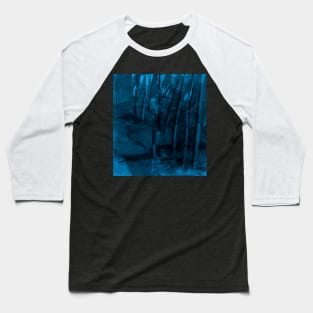 Blue abstract Baseball T-Shirt